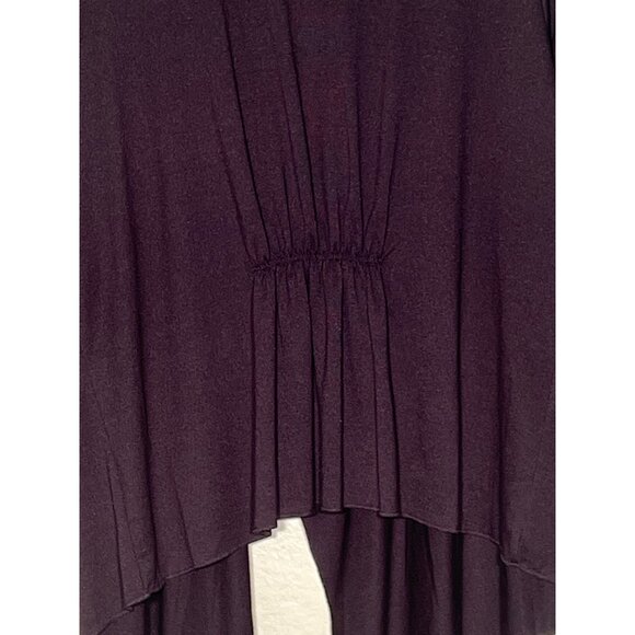 Worthington Woman Stretch 2X Black Waterfall Open-Front Cardigan Ruched Back - Picture 8 of 11